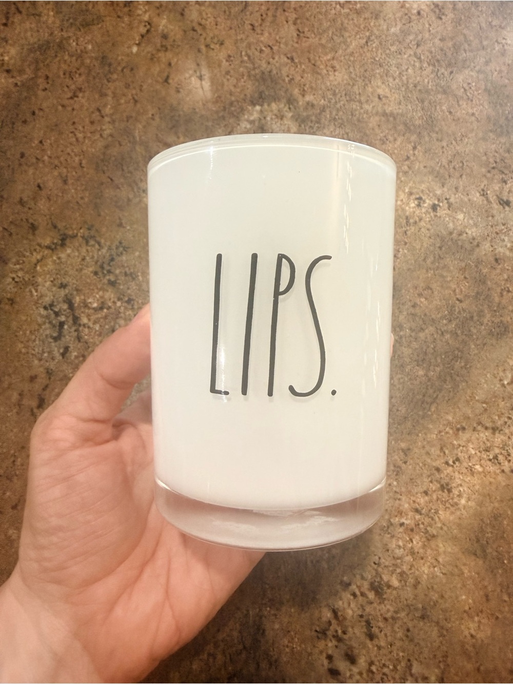RAE DUNN “Lips” Makeup Cup